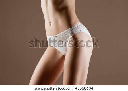 ideal body in white lingerie