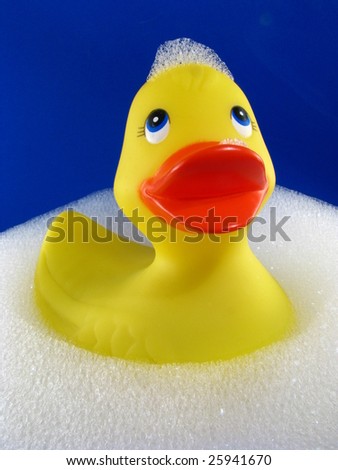 Rubber Ducky with bubbles