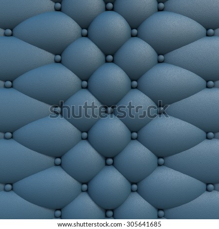 Leather sofa.(blue color) (view A)\
Create by 3D rendering