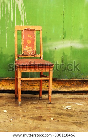 single vintage chair