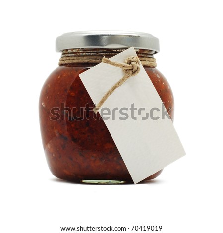 jar with label