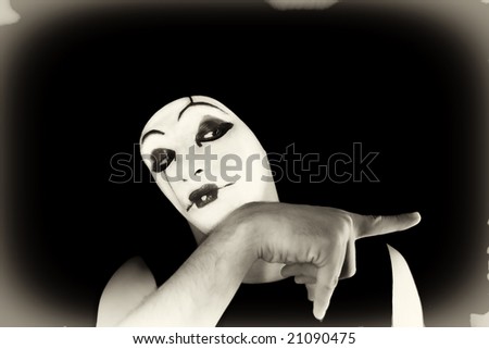 portret of the mime\
\
MORE  IMAGES FROM THIS SERIES IN MY PORTFOLIO
