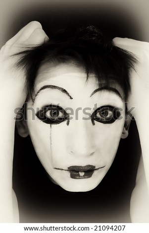 Portrait of the mime\
\
MORE  IMAGES FROM THIS SERIES IN MY PORTFOLIO
