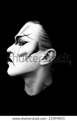 Portrait of the actor  traditional Japanese theatre  Kabuki\
\
MORE  IMAGES FROM THIS SERIES IN MY PORTFOLIO
