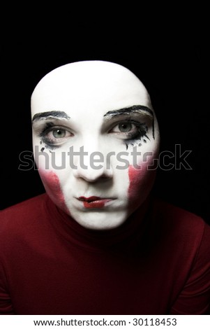clown faces makeup. clown a clown-face makeup
