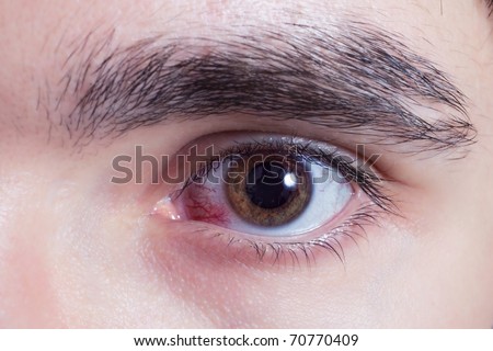 brown man\'s eye closeup