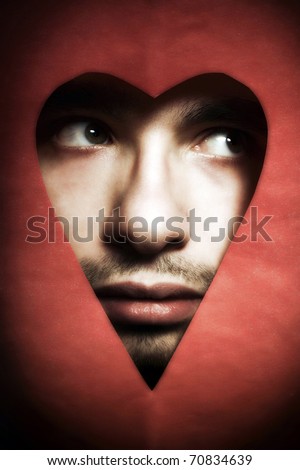 Heart shaped face men