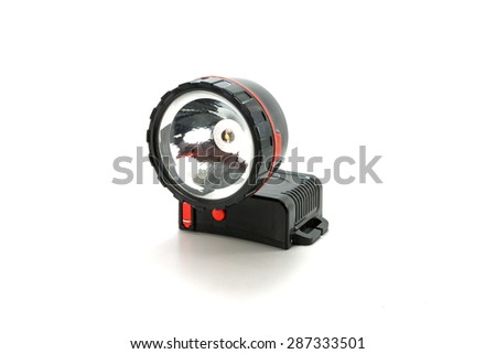head lamp on a white background