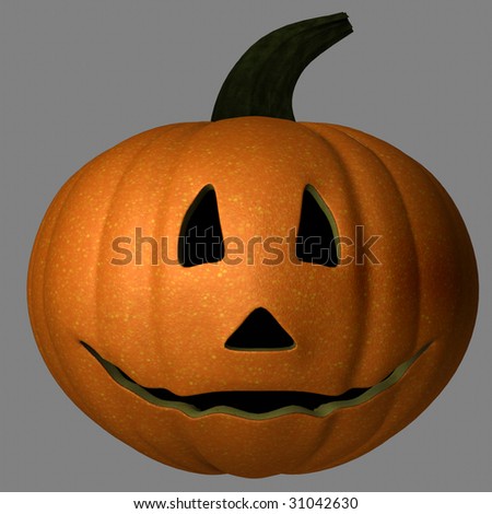Happy Pumpkin for the halloween. With eyes and mouth. Also has a clipping path in the file