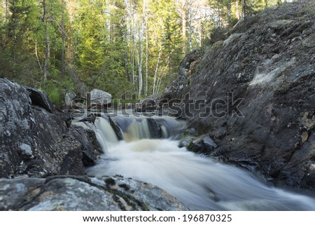 Natural river, nature reserve in Sweden