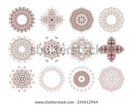 Mandala. Round Ornament Pattern. Vintage decorative elements. Hand drawn background. Islam, Arabic, Indian, ottoman motifs. Raster version
