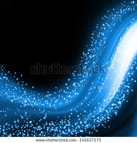 Abstract glowing background with stars
