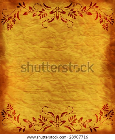 Old paper - crumple parchment paper texture background