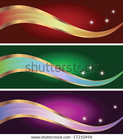 stock photo : Collection of backgrounds for banners.