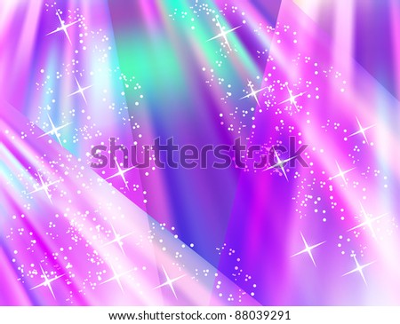Glowing background with stars