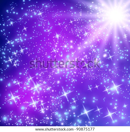 Background with glowing stars