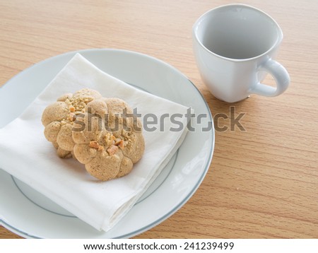 peanut cookie in soft light