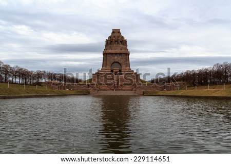 Monument to the Battle of the Nations (Volkerschlachtdenkmal)  with sea of tears