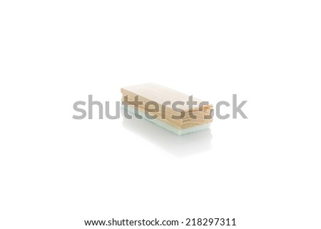 Eraser board on white background