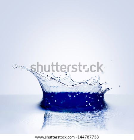 Water splash isolated on white.