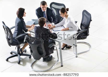 Business people sitting at a table for meeting