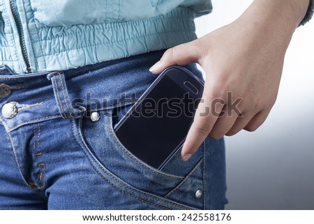 Phone pocket woman