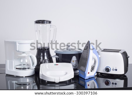 Kitchen Appliances on a neutral background
