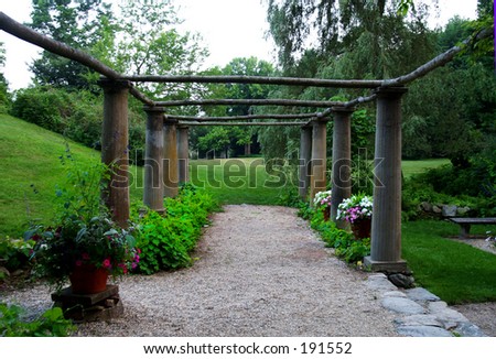 Garden Arbor on Garden Arbor Stock Photo 191552 Shutterstock