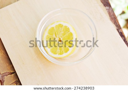Lemon, Half of Lemon in a Bowl