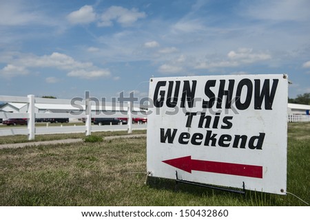 gun show sign