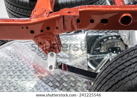 A part of car chassis