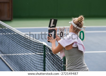 Keeping score of the tennis match