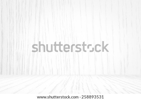 White wood texture background with white wooden floor