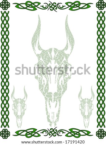 stock vector Medieval celtic pattern and symbols Vector design
