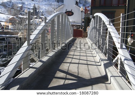 Bridge over main street, Park City, Utah