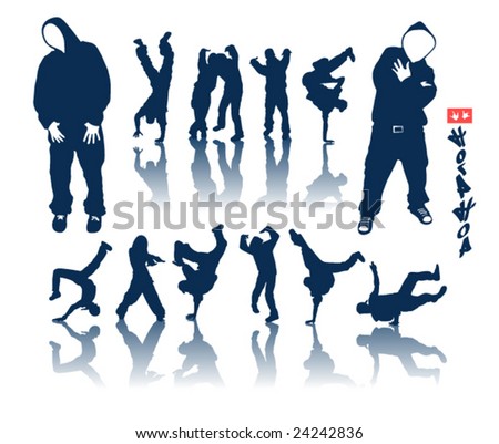 Hip+hop+dancer+silhouette+clip+art