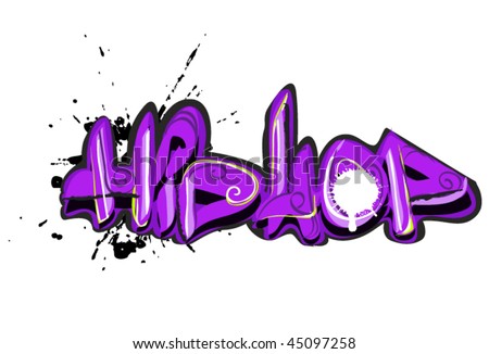 stock vector graffiti hiphop design