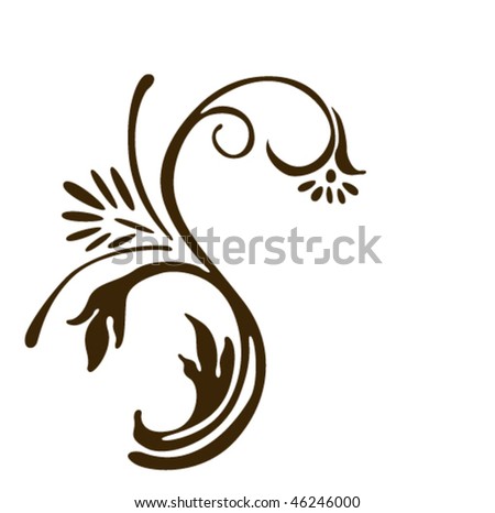 stock vector Flower vector tattoo Ornament design Save to a lightbox