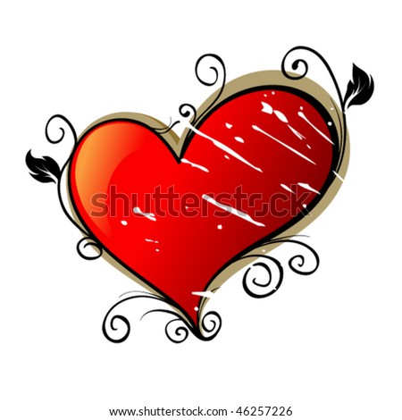 stock vector Heart symbol vector Cartoon design