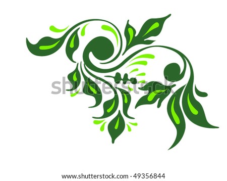 Vector flores decor. Vector flores decor.