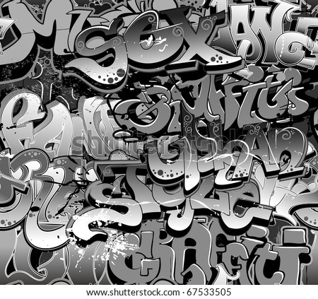 urban graffiti wallpaper. stock photo : Graffiti