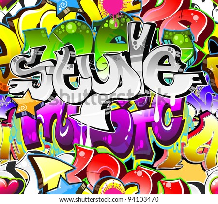 Graffiti Backgrounds on Graffiti Background Urban Art  Street Wall Stock Vector 94103470