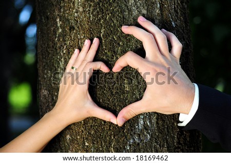 Heart shaped hands