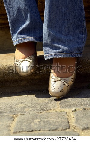 Woman feet resting