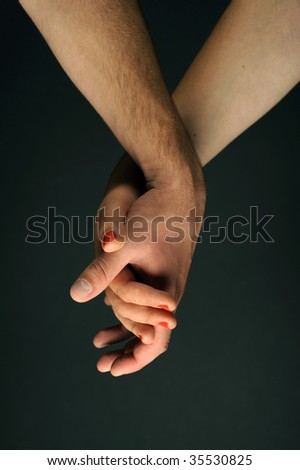 Hands caring and supporting each other