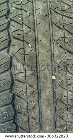 the tire is texture
