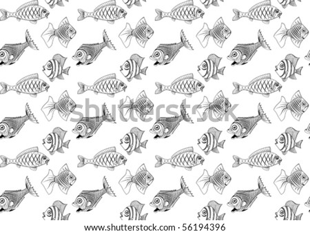 different kinds of fish seamless you can repaint any color kinds of fish 450x340