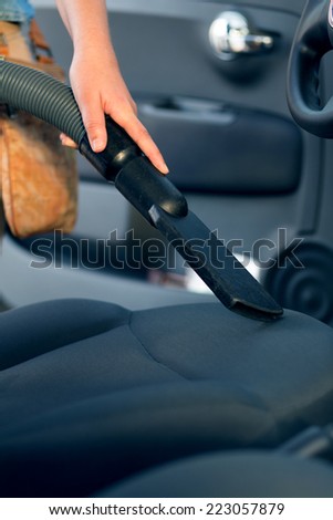 Vacuum cleaner at car wash