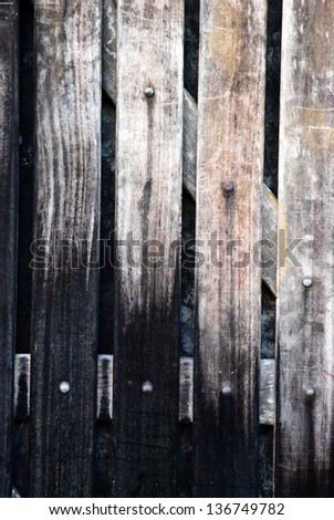 old wood fence