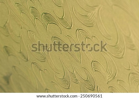 pattern on Background corrugated glass, spot focus some area